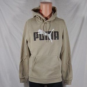 Men's Puma Layered Graphic Hoodie-Spray Green-Small-NWT
